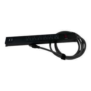 JIANGSILING Power Strip Surge Protector with USB Ports 6‎ Outlets Wall Mount